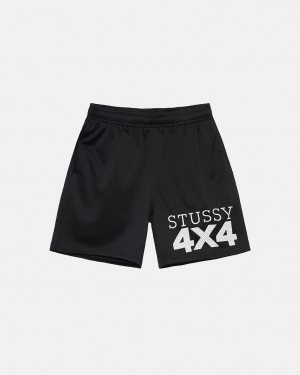 Stussy 4X4 Mesh Kratke Kratasy Panske Čierne Slovensko | ZSC-1443