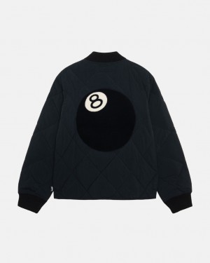 Stussy 8 Ball Prešívané Liner Jacket Bundy Damske Čierne Slovensko | NBG-2368