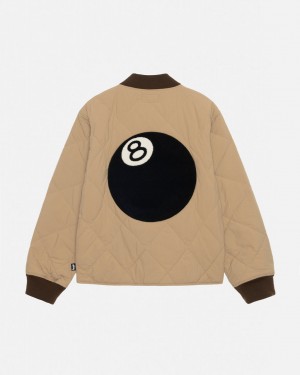 Stussy 8 Ball Prešívané Liner Jacket Bundy Panske Hnede Slovensko | XXC-2556