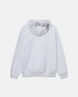 Stussy Back Hood Applique Hoodie Mikina s Kapucnou Panske Siva Slovensko | UOJ-1917