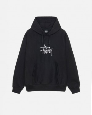 Stussy Basic Applique Hoodie Mikina s Kapucnou Panske Čierne Slovensko | FJI-5382
