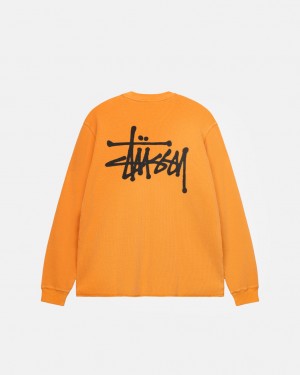 Stussy Basic Stock Ls Thermal Topy Panske Oranžové Slovensko | RYZ-2859