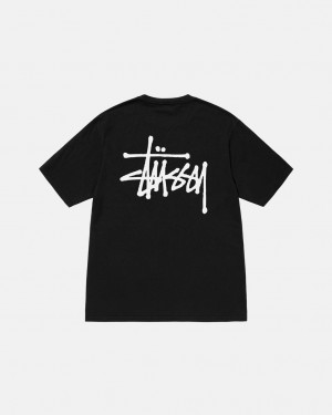 Stussy Basic Stussy Pigment Dyed Tee Tričko Damske Čierne Slovensko | SSM-6786
