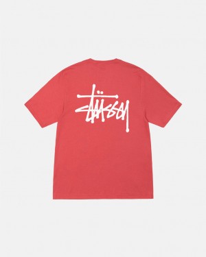 Stussy Basic Stussy Tee Tričko Damske Červené Slovensko | GDJ-1997