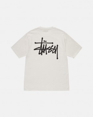 Stussy Basic Stussy Tee Tričko Panske Béžové Slovensko | JQM-6779