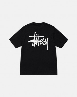 Stussy Basic Stussy Tee Tričko Panske Čierne Slovensko | JBX-6167
