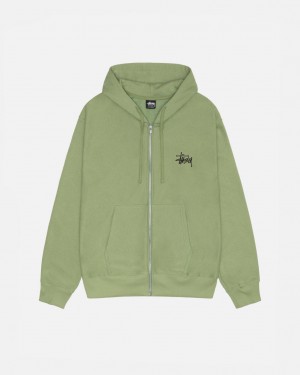 Stussy Basic Stussy Zip Hood Mikiny Damske Zelene Slovensko | YUI-2045