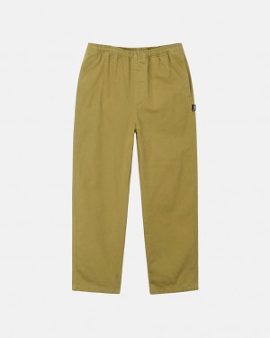 Stussy Brushed Beach Pant Nohavice Damske Tmavo Olivovo Zelená Slovensko | WHQ-1940