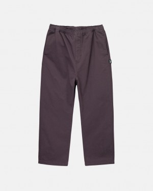 Stussy Brushed Beach Pant Nohavice Panske Bordove Slovensko | ZKW-9265