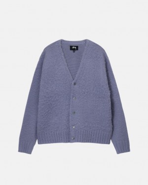 Stussy Brushed Cardigan Svetre Damske Nachový Slovensko | NRZ-8883