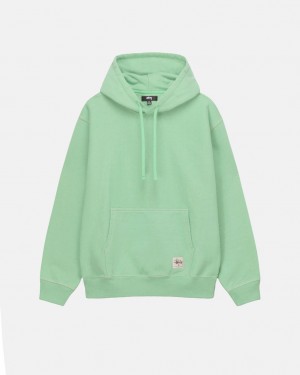 Stussy Contrast Stitch Label Hood Mikiny Panske Zelene Slovensko | JMC-0435