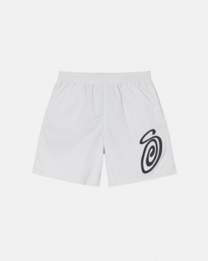Stussy Curly S Vody Kratke Plavky Panske Béžové Slovensko | FCS-2154