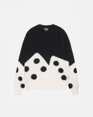 Stussy Dice Fuzzy Crew Svetre Panske Čierne Slovensko | BGW-9842