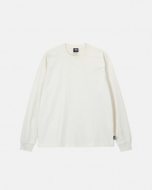Stussy Heavyweight Pigment Dyed Ls Crew Topy Panske Béžové Slovensko | GVJ-1746