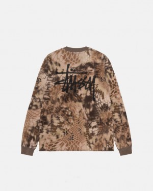Stussy Kryptek Camo LS Thermal Topy Panske Hnede Slovensko | ZDV-2057