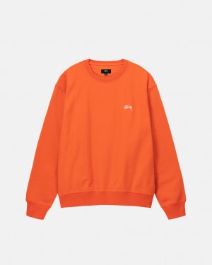 Stussy Overdyed Stock Logo Crew Mikiny Panske Oranžové Slovensko | VTM-3440