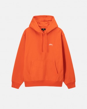 Stussy Overdyed Stock Logo Hoodie Mikina s Kapucnou Damske Oranžové Slovensko | VUI-8604
