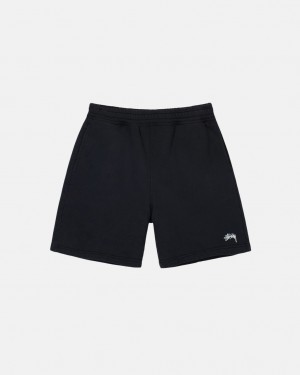Stussy Overdyed Stock Logo Sweat Kratke Kratasy Panske Čierne Slovensko | WLY-4020