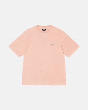 Stussy Pig. Dyed Inside Out Crew Topy Panske Svetlo Ruzove Slovensko | IAY-0899