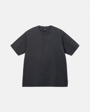 Stussy Pigment Dyed Crew Topy Panske Čierne Slovensko | NZY-3334