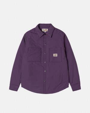 Stussy Polstrované Tech Over Shirt Košeľové Bundy Panske Nachový Slovensko | VCB-4603