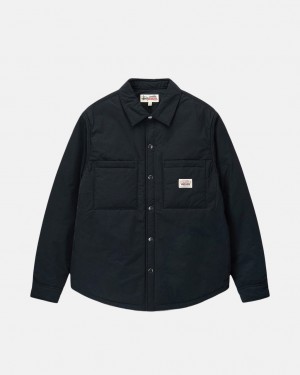 Stussy Polstrované Tech Over Shirt Košeľové Bundy Panske Čierne Slovensko | MZG-8611