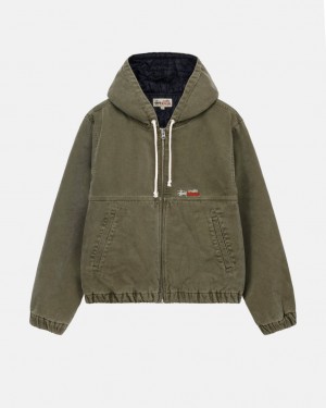 Stussy Pracovná Jacket Insulated Platene Bundy Damske Olivovo Zelená Slovensko | XDE-3654