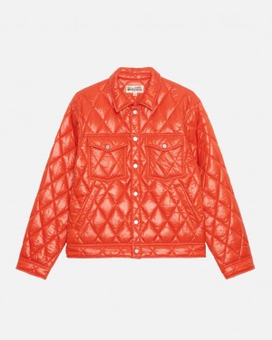 Stussy Ranch Jacket Prešívané Nylon Bundy Damske Červené Slovensko | UUY-8144