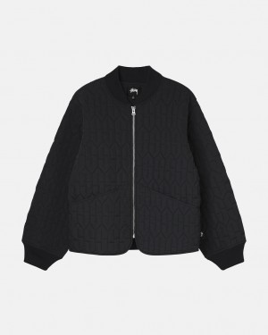 Stussy S Prešívané Liner Jacket Bundy Damske Čierne Slovensko | RQT-2706