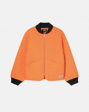 Stussy S Prešívané Liner Jacket Bundy Damske Oranžové Slovensko | NFA-8408