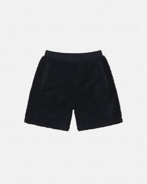 Stussy Sherpa Kratke Kratasy Panske Čierne Slovensko | GGM-1611