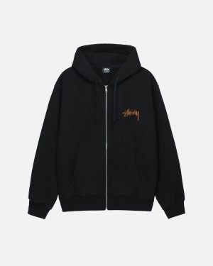 Stussy Skate Tough Zip Hoodie Mikina s Kapucnou Damske Čierne Slovensko | XND-5932