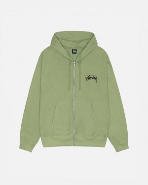 Stussy Skate Tough Zip Hoodie Mikina s Kapucnou Damske Zelene Slovensko | FLR-9256