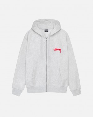 Stussy Skate Tough Zip Hoodie Mikina s Kapucnou Panske Siva Slovensko | XOJ-1445