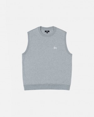 Stussy Stock Fleece Vest Mikiny Panske Siva Slovensko | NID-3486