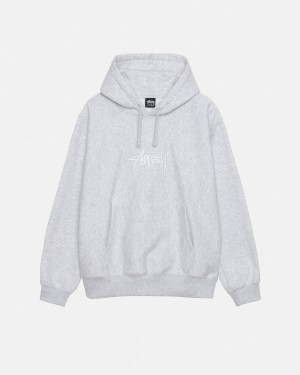 Stussy Stock Logo Applique Hoodie Mikina s Kapucnou Panske Siva Slovensko | XCS-2661