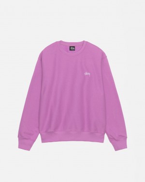 Stussy Stock Logo Crew Mikiny Damske Nachový Slovensko | XNV-8667