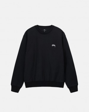 Stussy Stock Logo Crew Mikiny Damske Čierne Slovensko | BON-9569