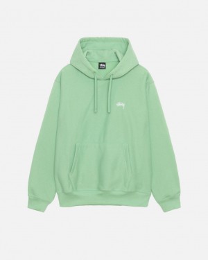 Stussy Stock Logo Hood Mikiny Panske Zelene Slovensko | VBU-3025