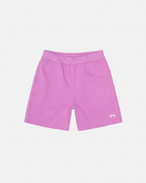 Stussy Stock Logo Sweatshort Teplé Šortky Panske Nachový Slovensko | OTG-2319