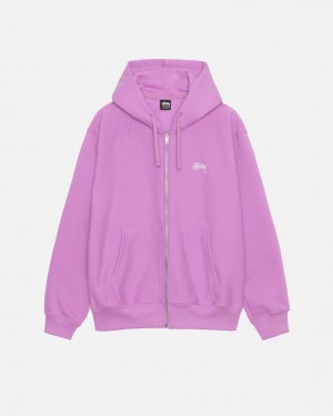 Stussy Stock Logo Zip Hood Mikiny Panske Nachový Slovensko | VBD-6849