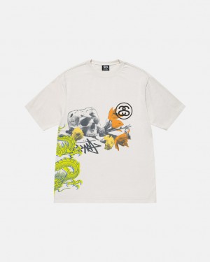 Stussy Strike Pigment Dyed Tee Tričko Panske Béžové Slovensko | MBL-6799