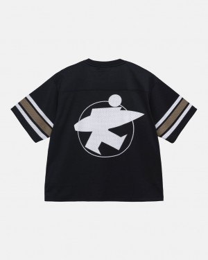 Stussy Surfman Mesh Football Jersey Topy Damske Čierne Slovensko | IKG-2661