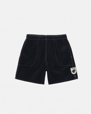 Stussy Surfman Patch Vody Kratke Plavky Damske Čierne Slovensko | SHG-8001