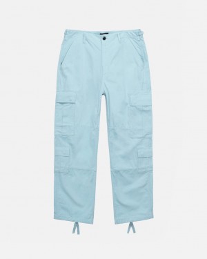 Stussy Surplus Cargo Ripstop Nohavice Panske Svetlo Modre Slovensko | GUC-5400