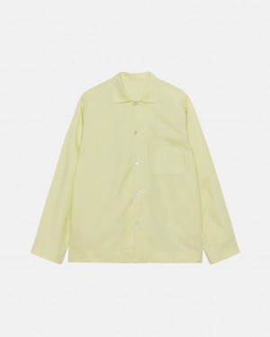 Stussy Tekla Poplin Pyjama Shirt Kosele Panske Svetlo Zelene Slovensko | HUO-0923