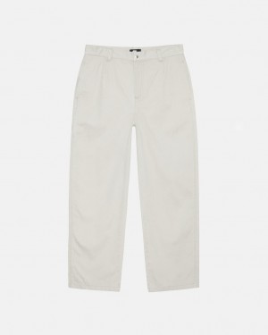 Stussy Workgear Trouser Twill Nohavice Damske Biele Slovensko | SEK-2981