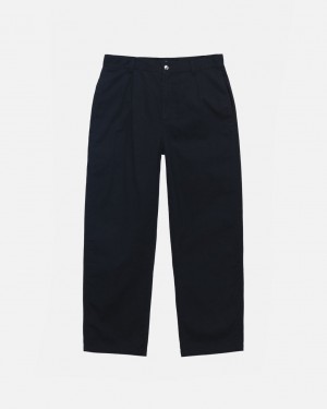 Stussy Workgear Trouser Twill Nohavice Panske Čierne Slovensko | UGY-6227